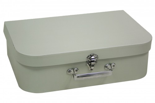 Valise en carton gris